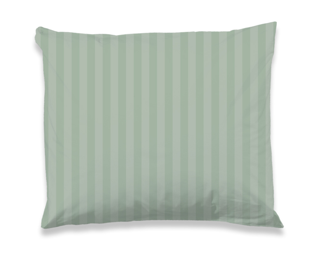 Descanso Kussensloop Katoen Satijn Hotel Sevilla - light sage 60x70cm