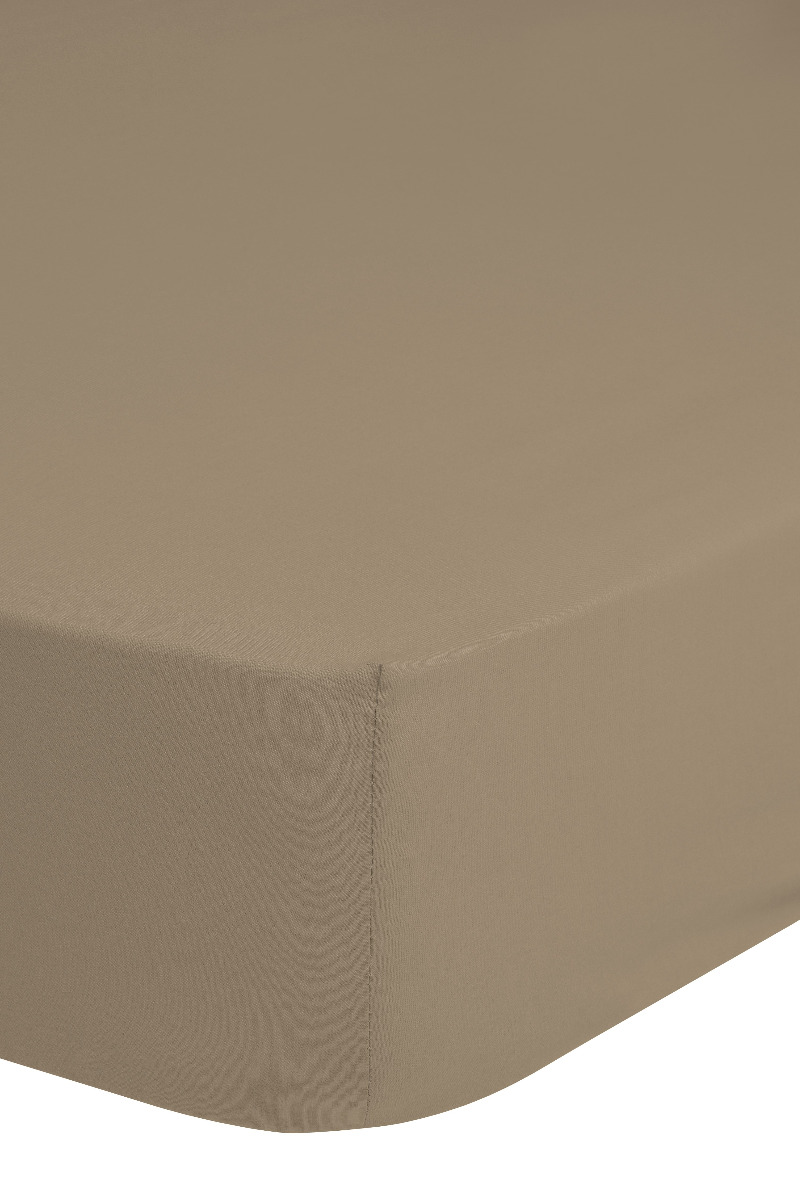 Good Morning Hoeslaken Jersey Katoen Stretch 30cm Hoge Hoek - sand