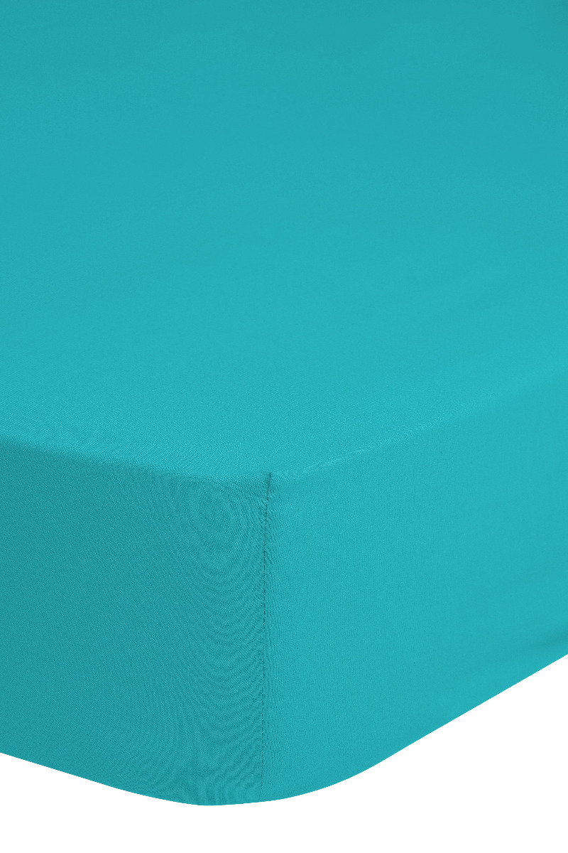 Good Morning Hoeslaken Jersey Katoen Stretch 30cm Hoge Hoek - aqua