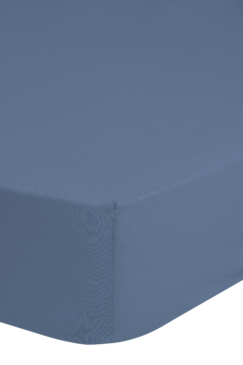 Good Morning Hoeslaken Jersey Katoen Stretch 30cm Hoge Hoek - blue