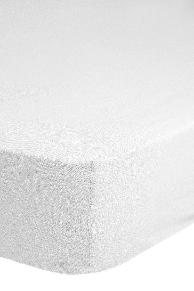 Good Morning Hoeslaken Katoen Renforcé 30cm Hoekhoogte - white