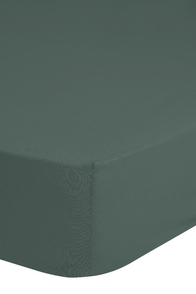 Good Morning Ledikant Baby Hoeslaken Katoen Renforcé - olive green 70x140/150cm