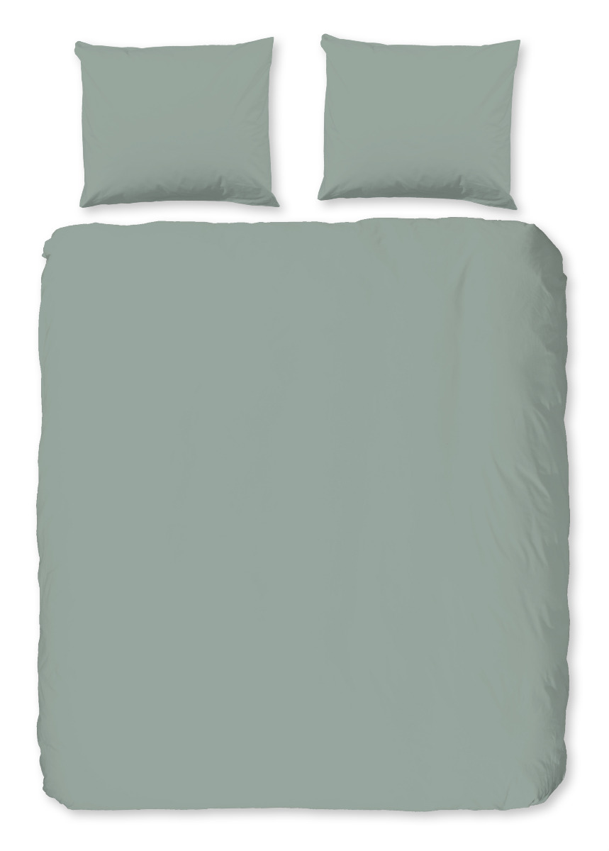 Pure Dekbedovertrek Micropercal Uni - green 240x200/220cm
