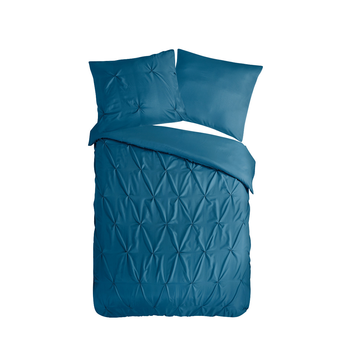 Pure Dekbedovertrek Micropercal Elegance - petrol 140x200/220cm