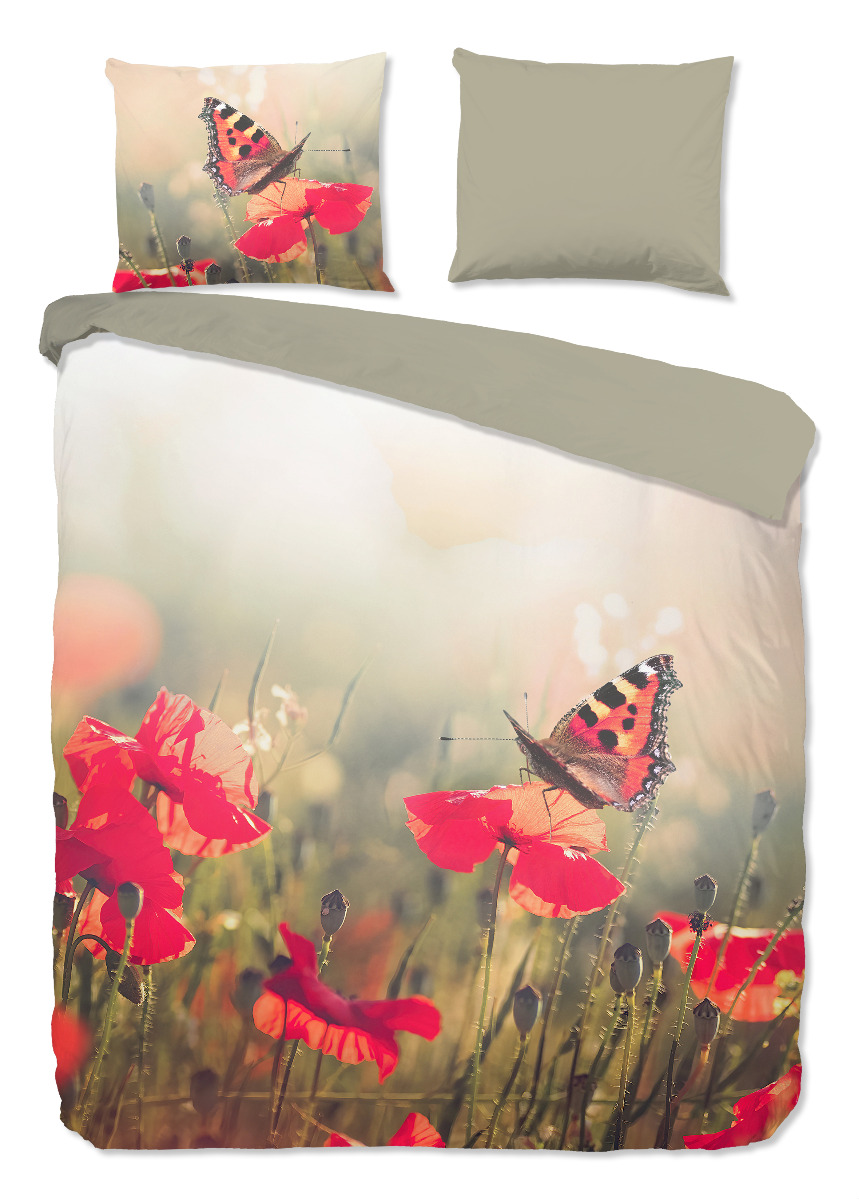 Good Morning Dekbedovertrek Katoen Renforcé Poppies - multi