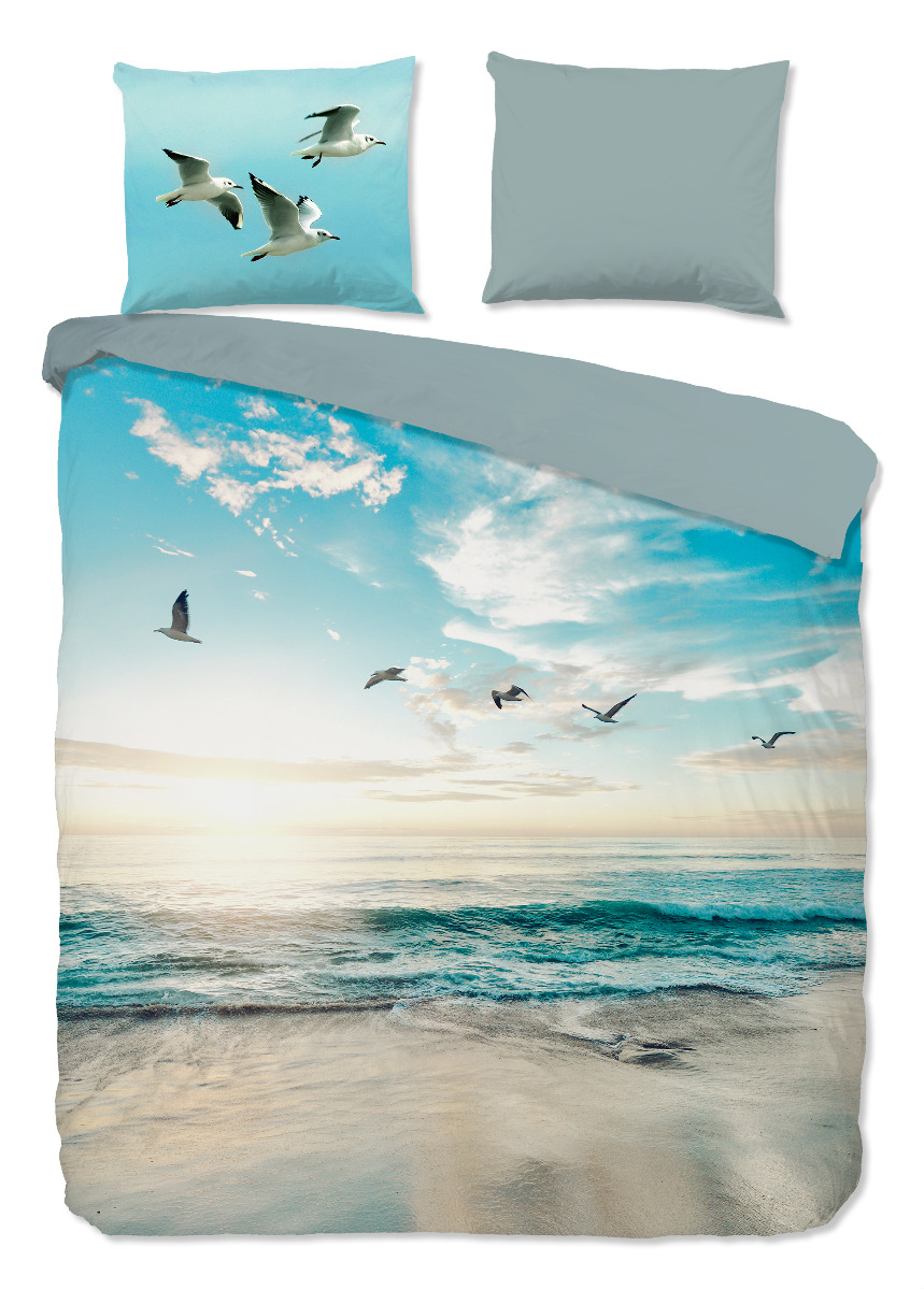 Good Morning Dekbedovertrek Katoen Renforcé Brisa - aqua