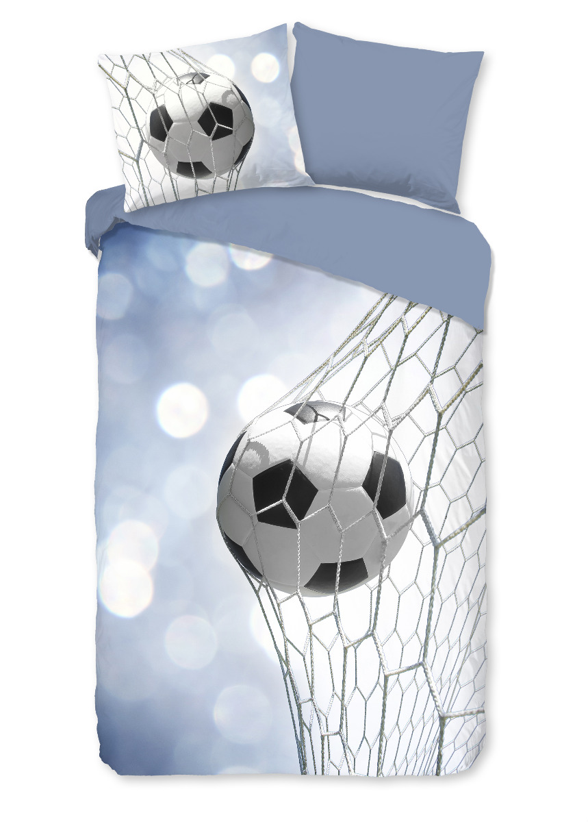 Good Morning Kinder Dekbedovertrek Katoen Flanel Tijmen - blue 140x200/220cm