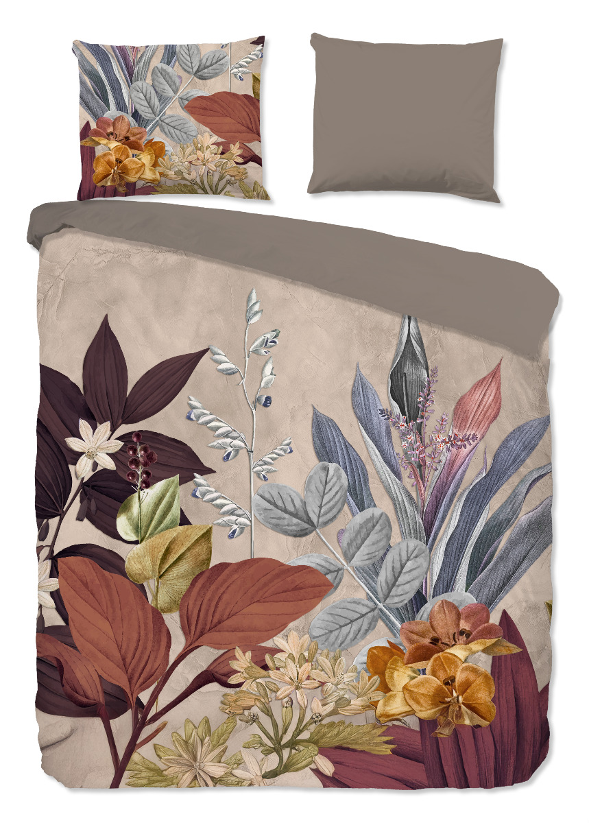 Good Morning Dekbedovertrek Katoen Renforcé Bailey - sand