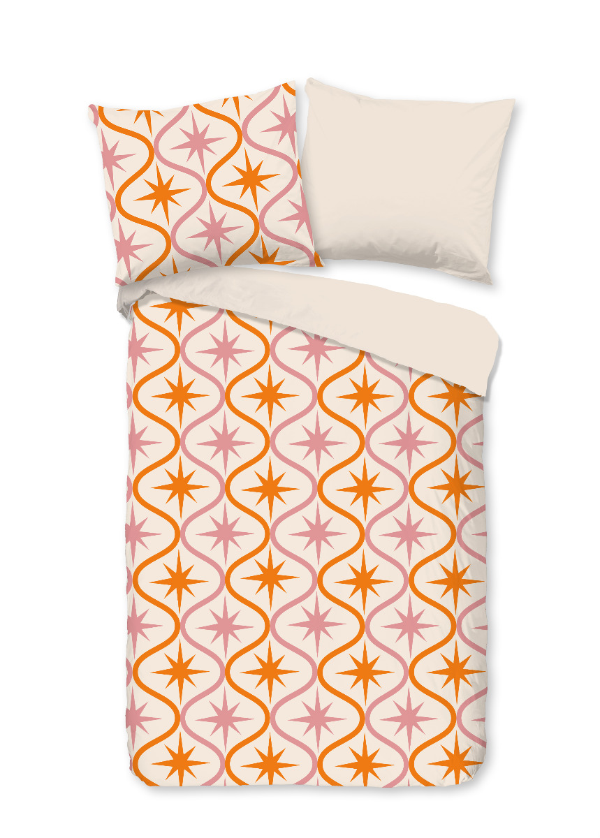 Good Morning Peuter Dekbedovertrek Katoen Renforcé Eleanor - zand 120x150cm