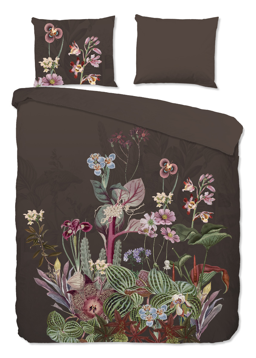 Good Morning Dekbedovertrek Katoen Renforcé Phoebe - brown