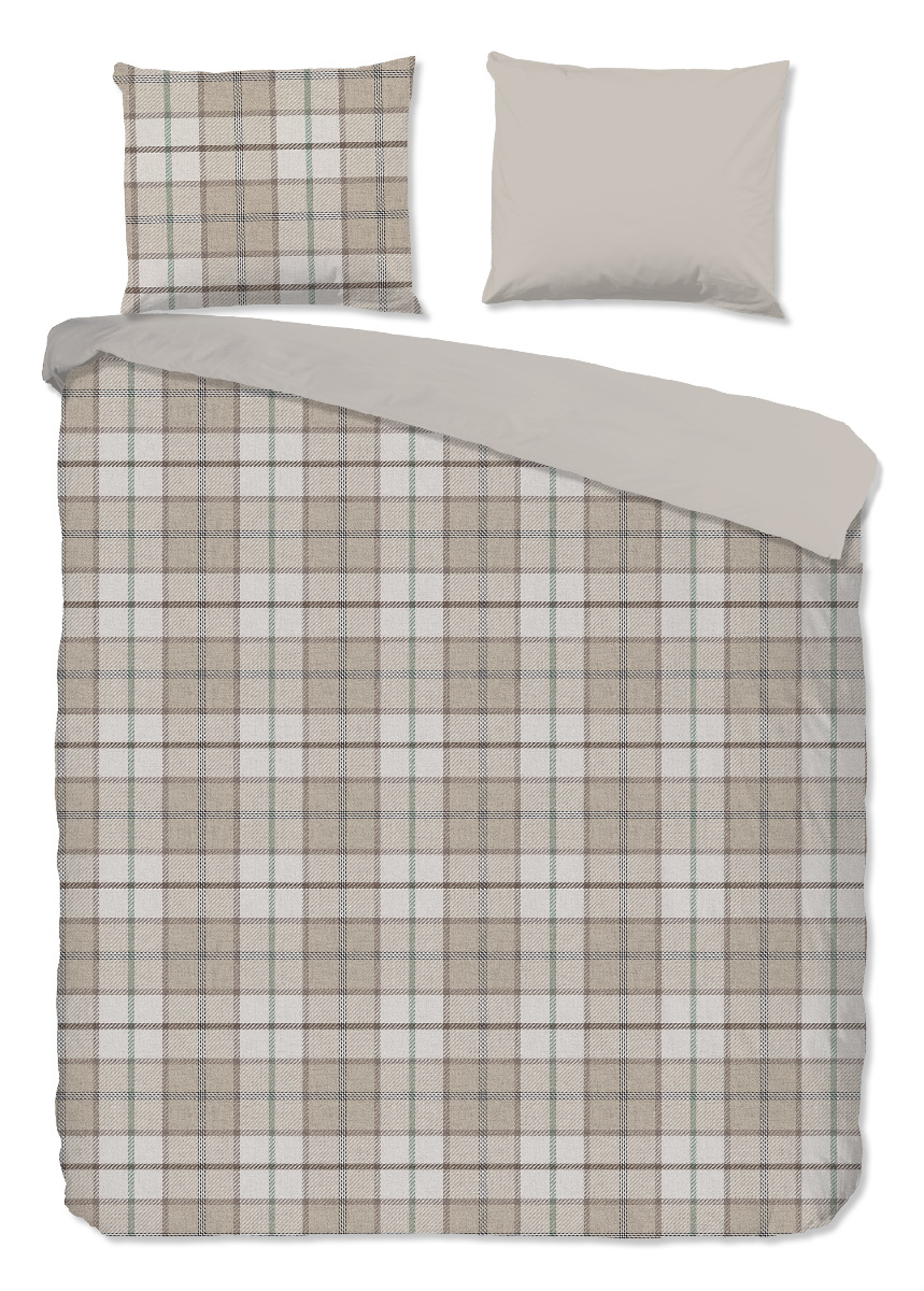 Good Morning Dekbedovertrek Flanel Bernardus - sand