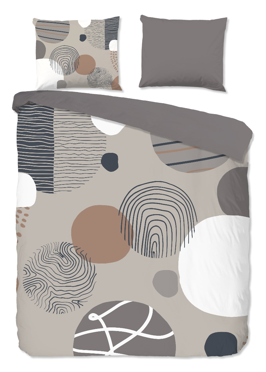 Good Morning Dekbedovertrek Katoen Renforcé Hendrik - grey