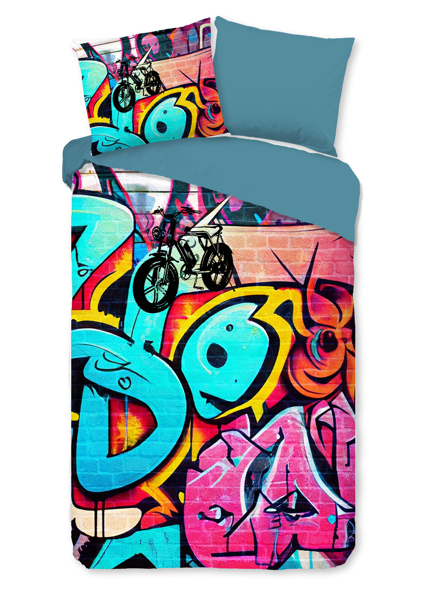 Good Morning Kinder Dekbedovertrek Katoen Renforcé Charlie - multi 140x200/220cm