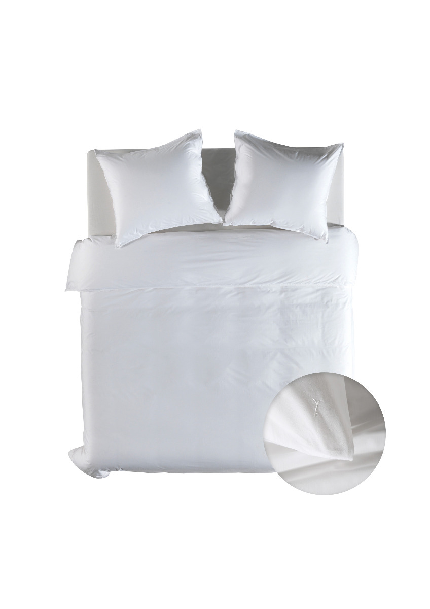 Yellow Dekbedovertrek Katoen Perkal Suites Mumbai - blanc de blanc