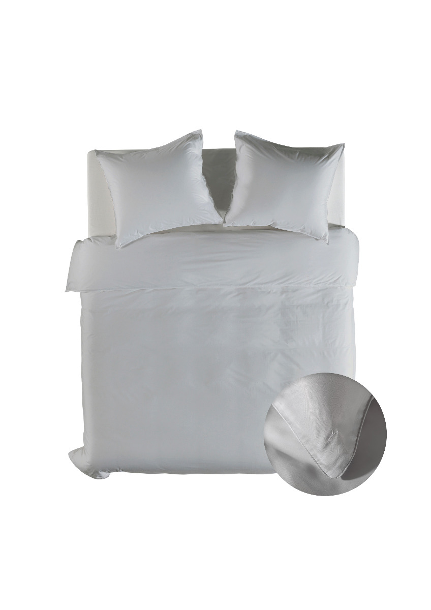 Yellow Dekbedovertrek Lyocell Suites New York - vaporous grey