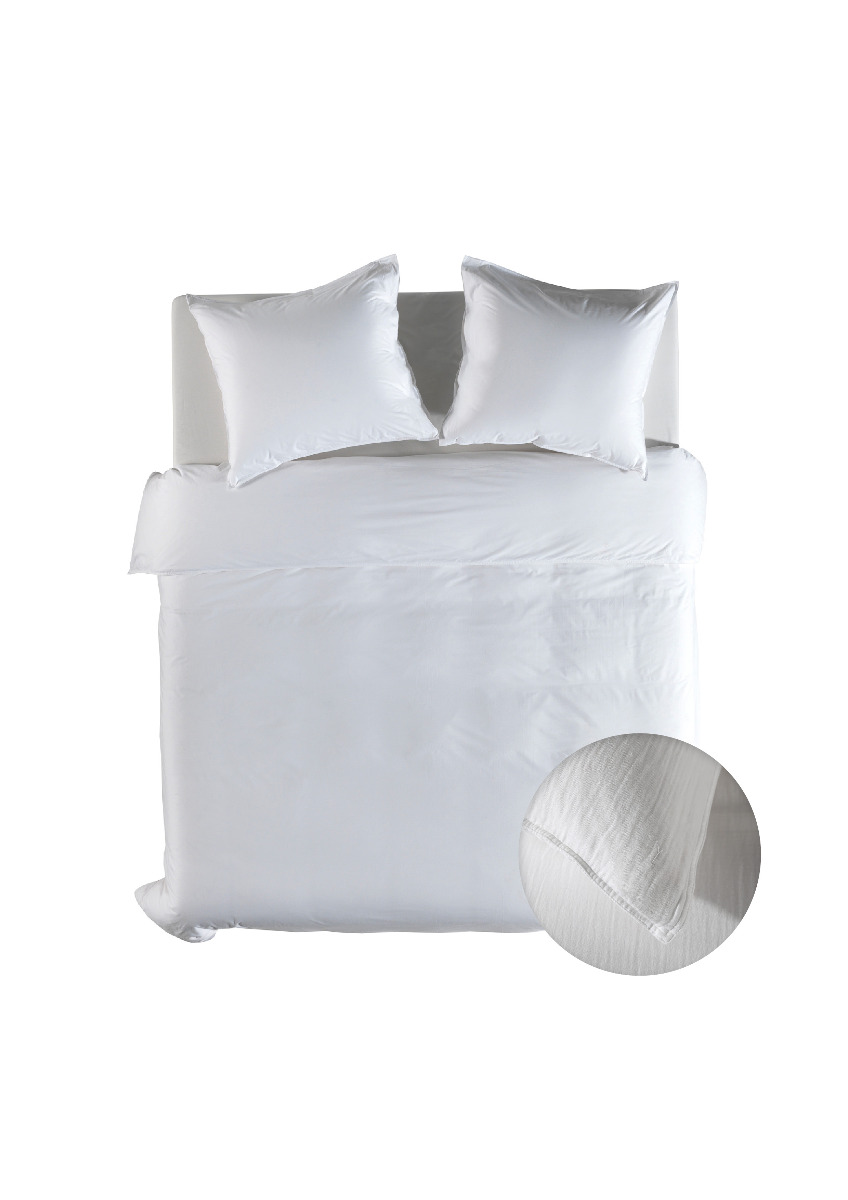 Yellow Dekbedovertrek Mousseline Katoen Suites Guadeloupe - blanc de blanc