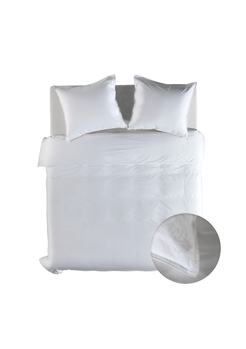 Yellow Dekbedovertrek Twill Katoen Suites Zermatt - blanc de blanc