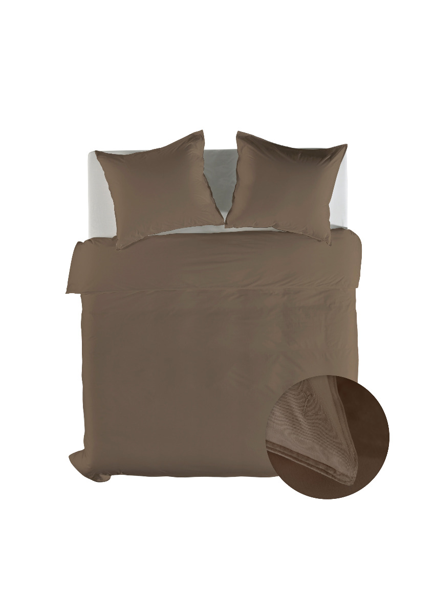 Yellow Dekbedovertrek Twill Katoen Suites Zermatt - plaza taupe