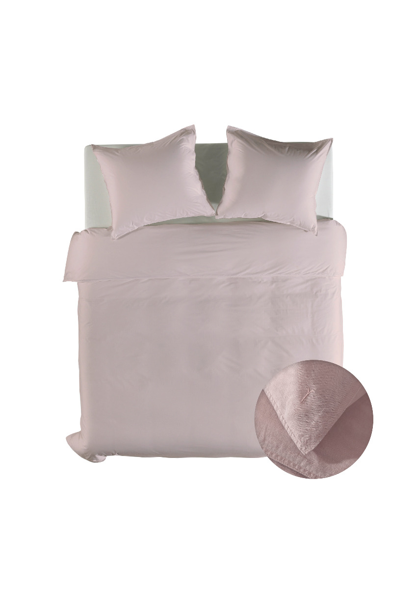 Yellow Dekbedovertrek Linnen Katoen Suites Saint Tropez - petal pink