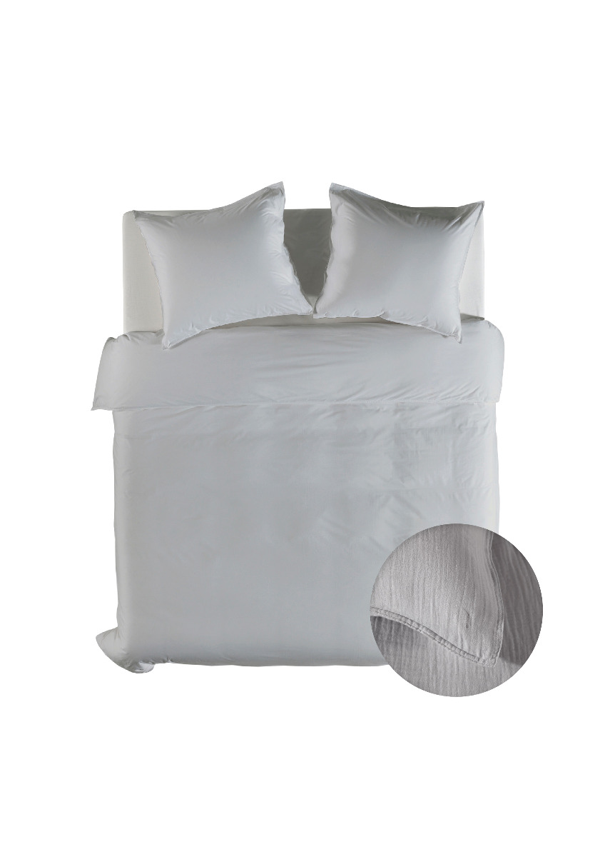 Yellow Dekbedovertrek Mousseline Katoen Suites Guadeloupe - vaporous grey