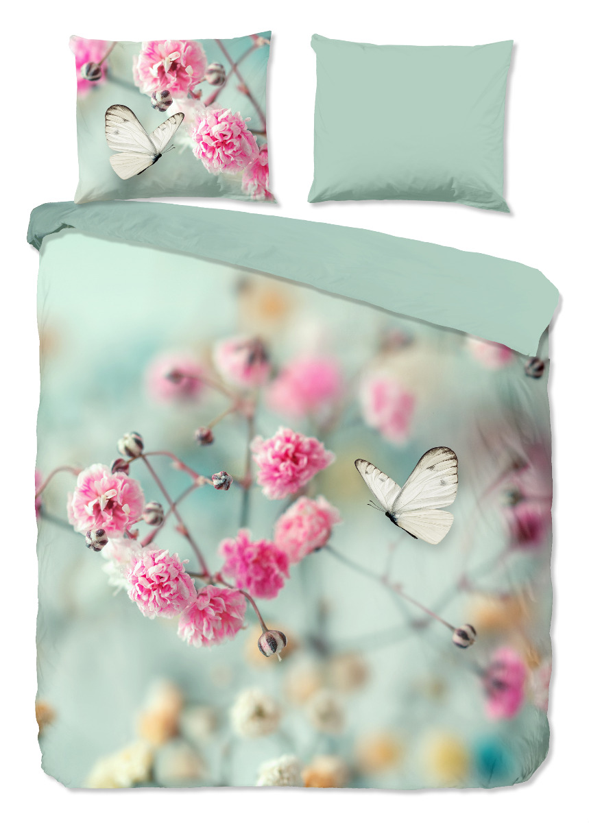 Good Morning Dekbedovertrek Katoen Renforcé Adel - mint