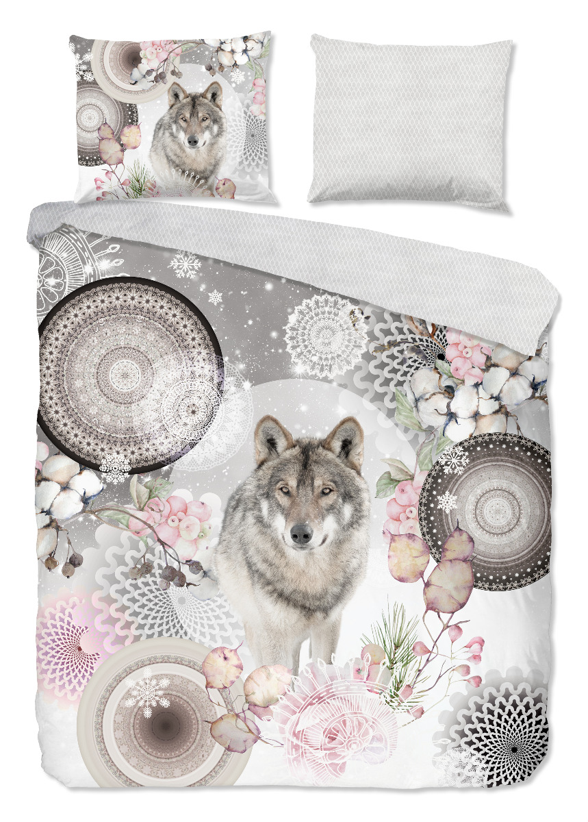 Hip Dekbedovertrek Flanel Isaci - grey