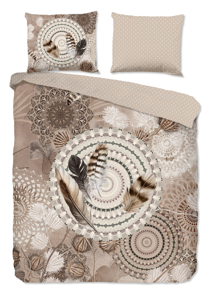 Hip Dekbedovertrek Flanel Ringhda - taupe