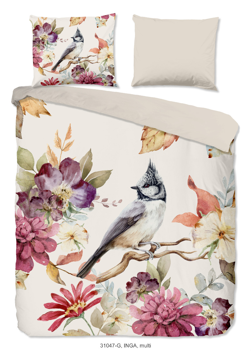 Good Morning Dekbedovertrek Katoen Renforcé Inga - multi