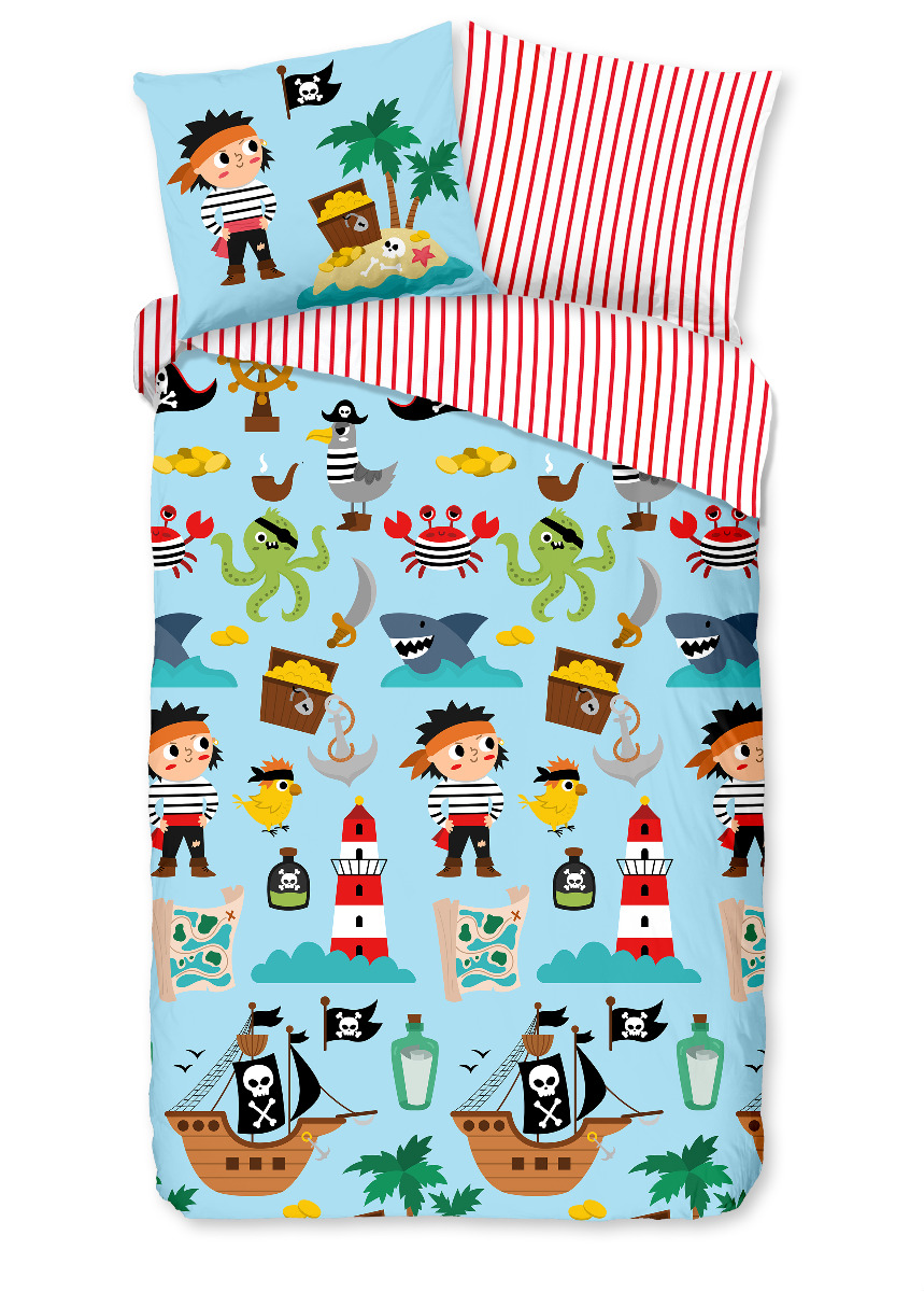 Good Morning Kinder Dekbedovertrek Katoen Renforcé Caribbean - multi 140x200/220cm