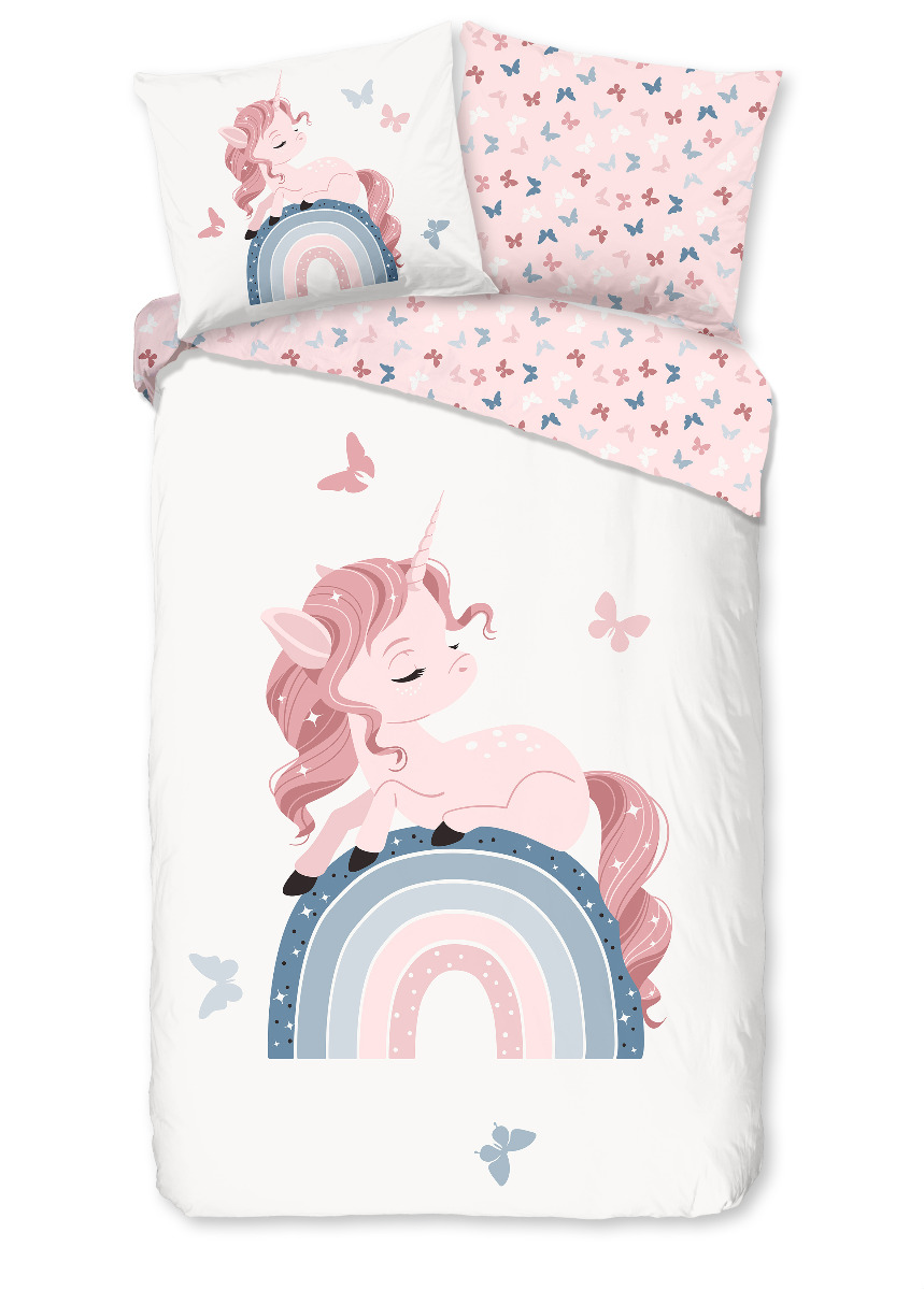 Good Morning Kinder Dekbedovertrek Katoen Renforcé Fiby - white 140x200/220cm