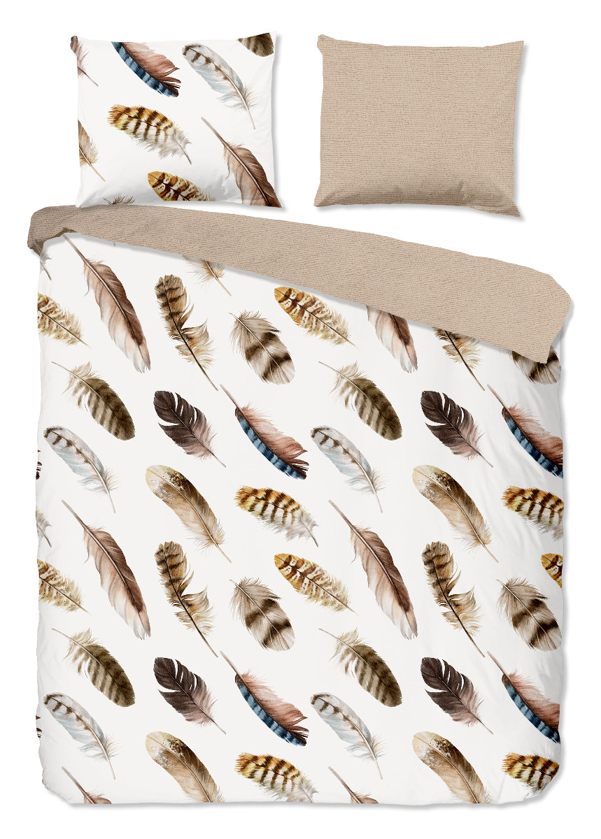 Good Morning Dekbedovertrek Katoen Renforcé Fedra - sand