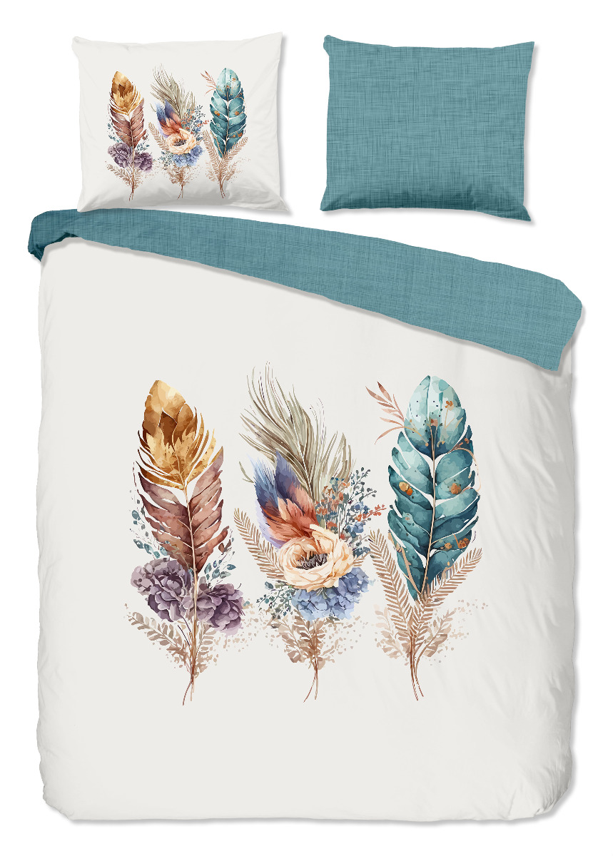 Good Morning Dekbedovertrek Katoen Renforcé Via - multi