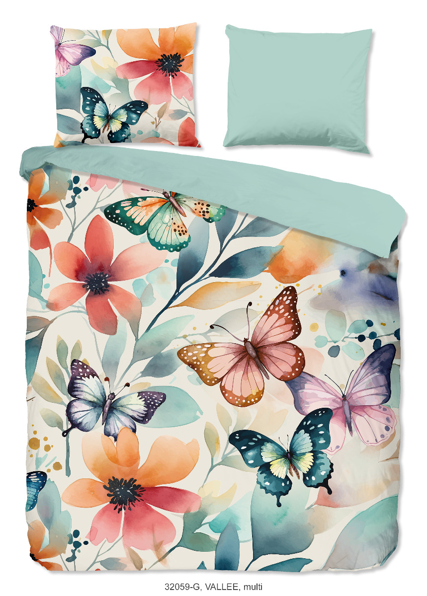 Good Morning Dekbedovertrek Katoen Renforcé Vallee - multi