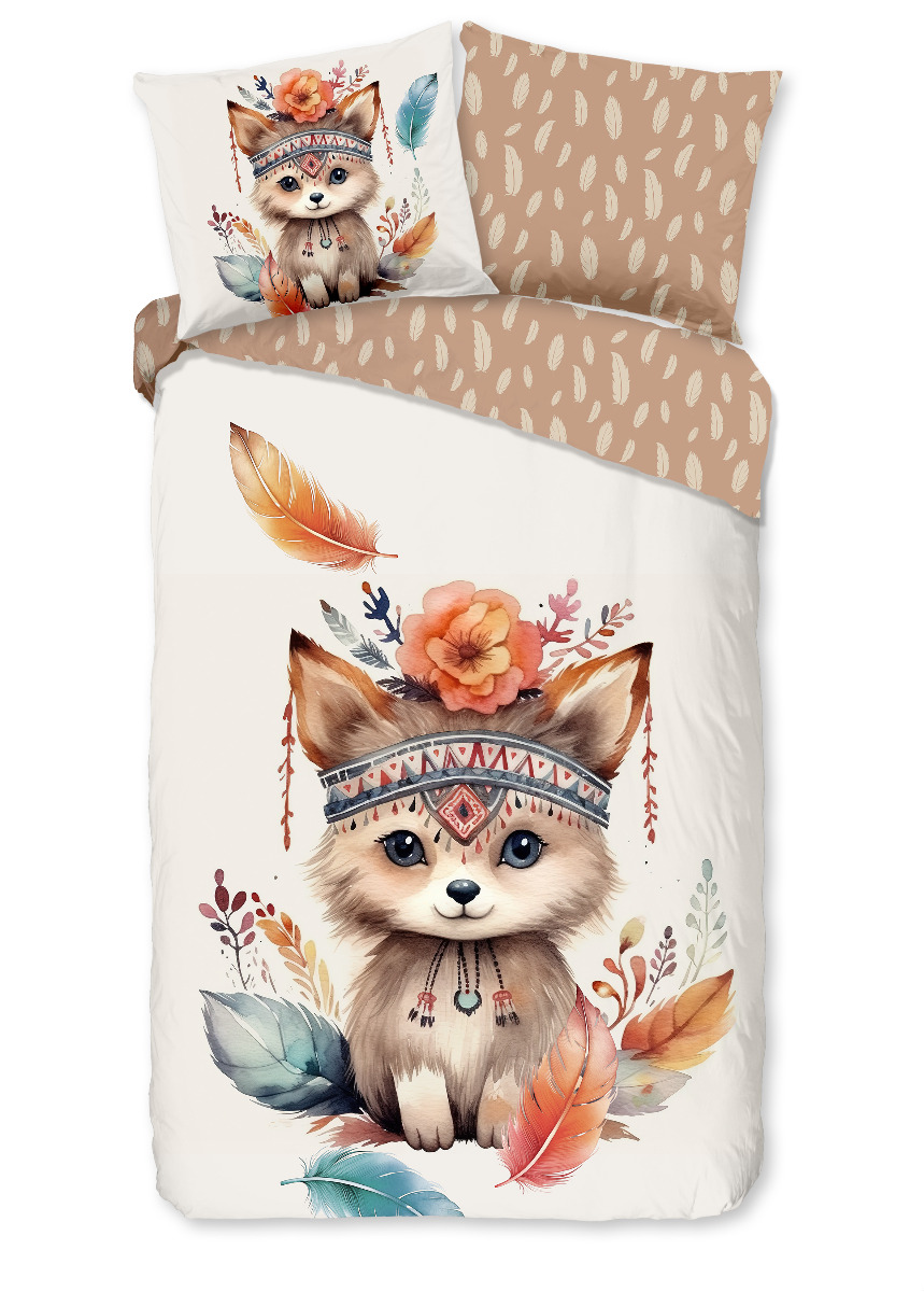 Good Morning Kinder Dekbedovertrek Katoen Renforcé Hay - multi 140x200/220cm