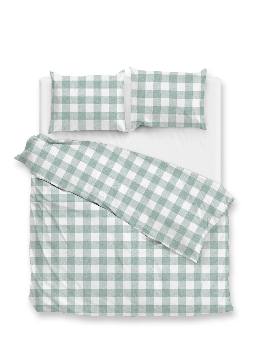 Zo Home Dekbedovertrek Katoen Quattro di Lino - mint green