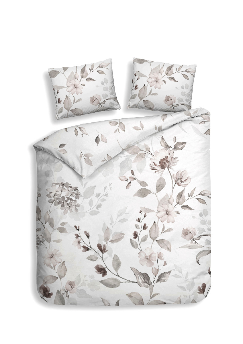 Heckett&#x20;Lane&#x20;Dekbedovertrek&#x20;Katoen&#x20;Satijn&#x20;Amara&#x20;-&#x20;beige