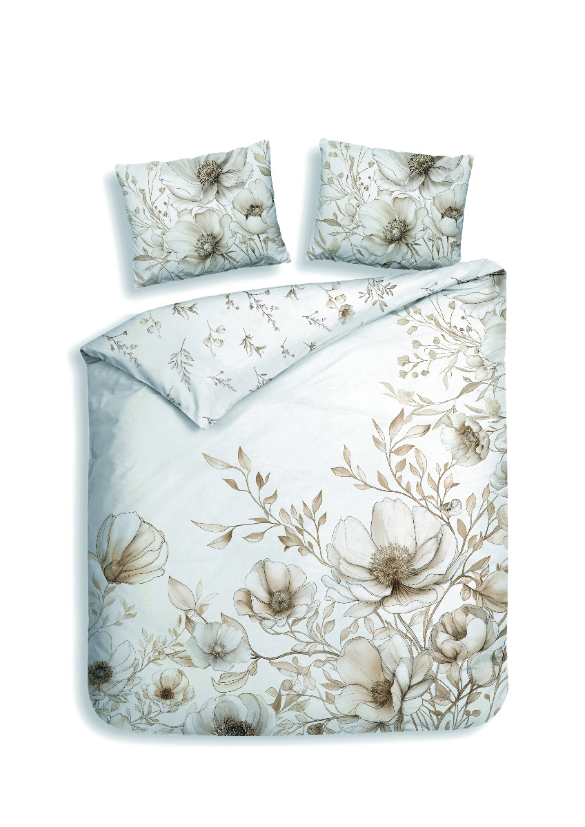 Heckett&#x20;Lane&#x20;Dekbedovertrek&#x20;Katoen&#x20;Satijn&#x20;Giotto&#x20;-&#x20;off&#x20;white