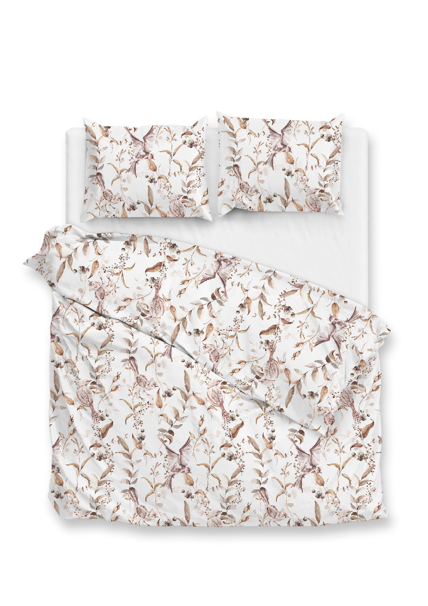 Zo Home Dekbedovertrek Flanel Colette - white