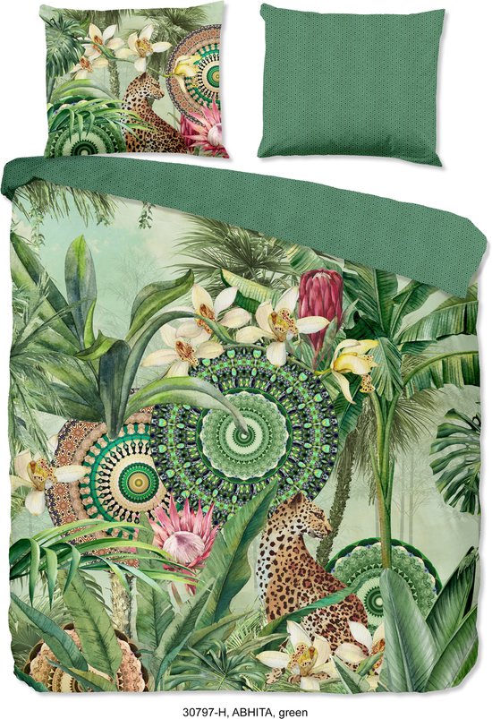 Hip Dekbedovertrek Katoen Satijn Abhita - green