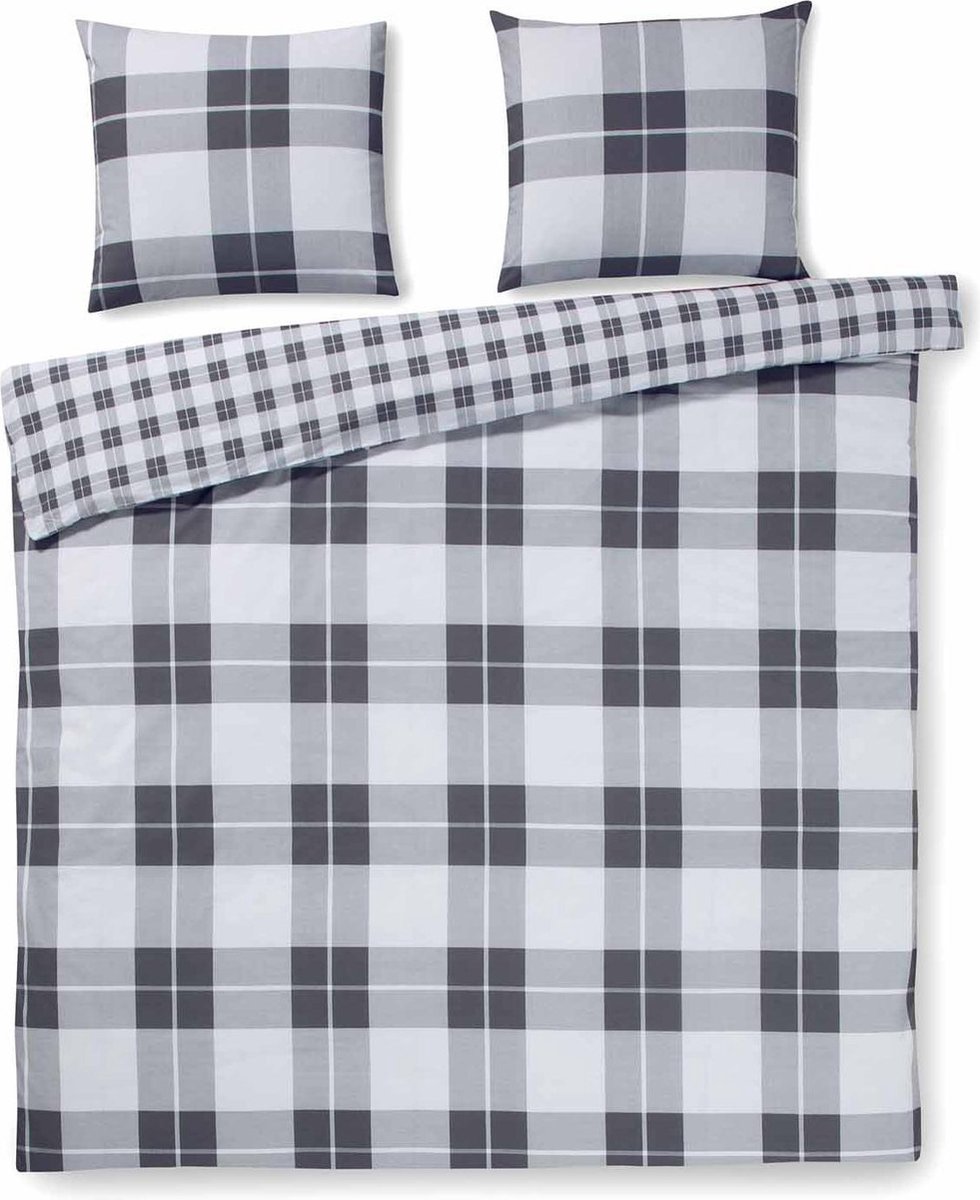 Dekbedovertrek Day Dream Katoen Alex - grijs 240x200/220cm