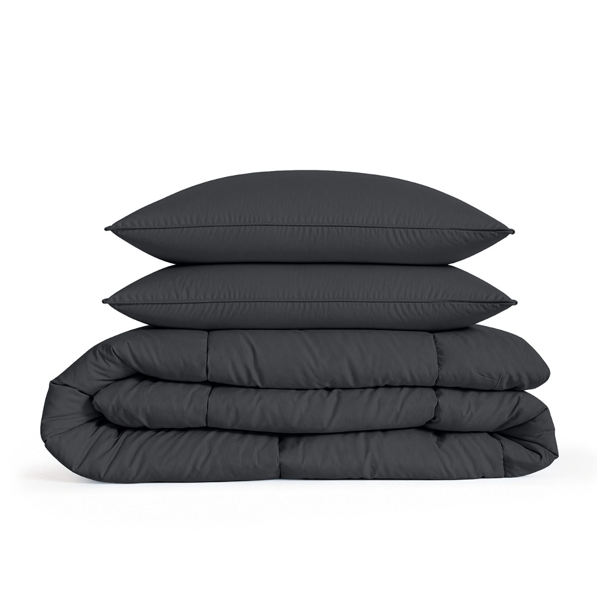 Eleganzzz Eazy Dekbed Zonder Overtrek Inclusief Kussenslopen - anthracite