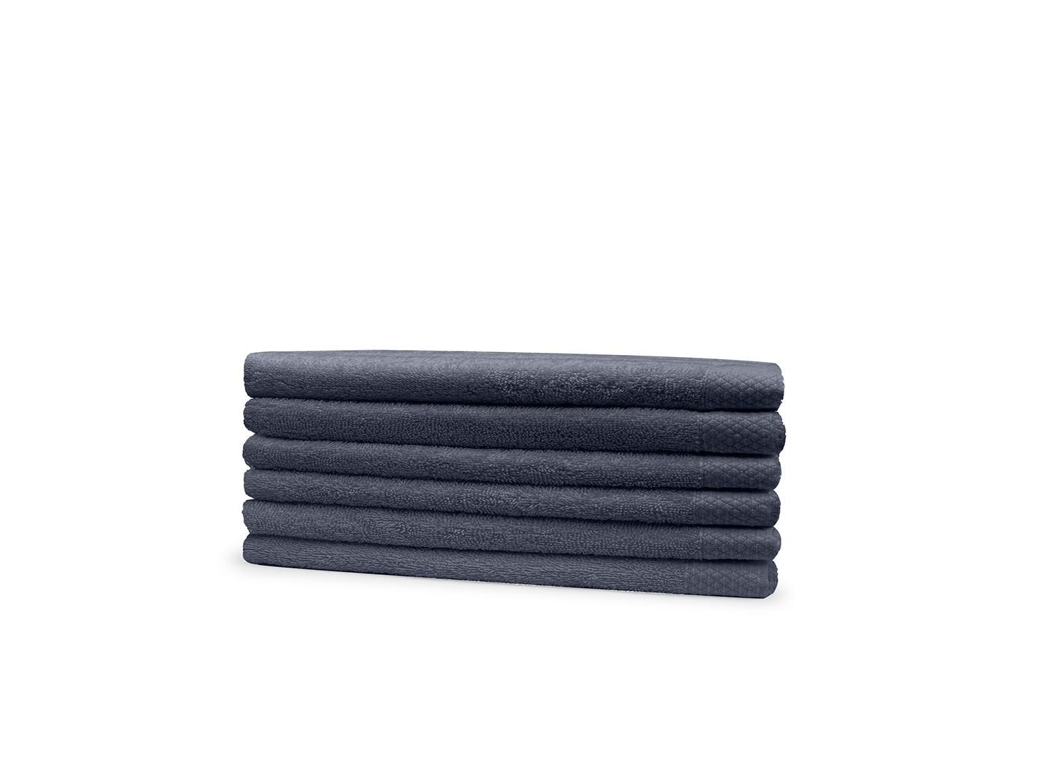 Eleganzzz Badstof Gastendoek 100% Katoen 30x50cm - dark grey - set van 6