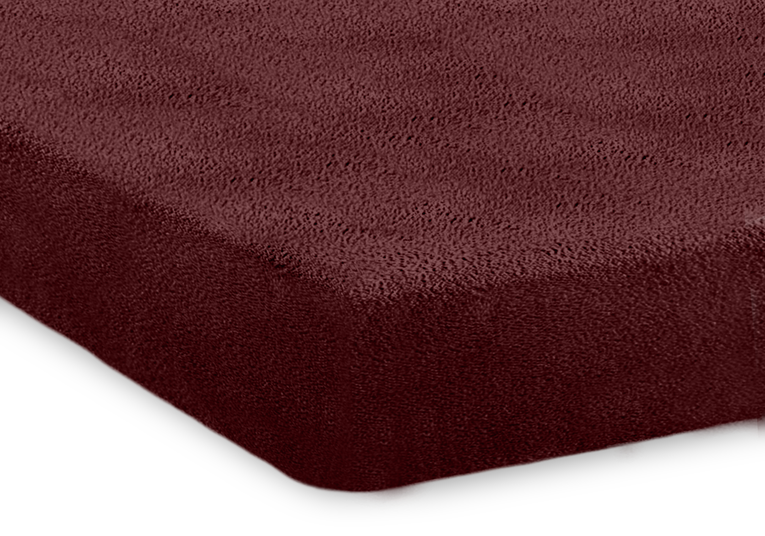 Eleganzzz&#x20;Hoeslaken&#x20;Teddy&#x20;Pluche&#x20;35cm&#x20;Hoekhoogte&#x20;-&#x20;bordeaux