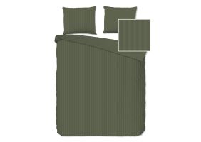 Descanso Dekbedovertrek Katoen Satijn Hotel Sevilla - olive green