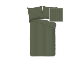 Descanso Peuter Dekbedovertrek Katoen Satijn Hotel Sevilla - olive green 120x150cm