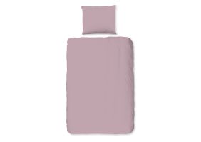 Good Morning Peuter Dekbedovertrek Katoen Uni - soft pink 120x150cm