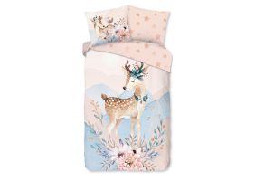 Good Morning Kinder Dekbedovertrek Katoen Flanel Josy - multi 140x200/220cm