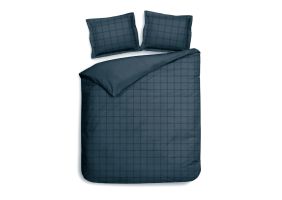 Heckett Lane Dekbedovertrek Katoen Satijn Diamant - maritime blue