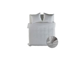 Yellow Dekbedovertrek Katoen Suites Casablanca - vaporous grey