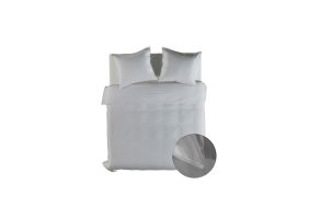 Yellow Dekbedovertrek Gewassen Katoen Suites Nairobi - vaporous grey